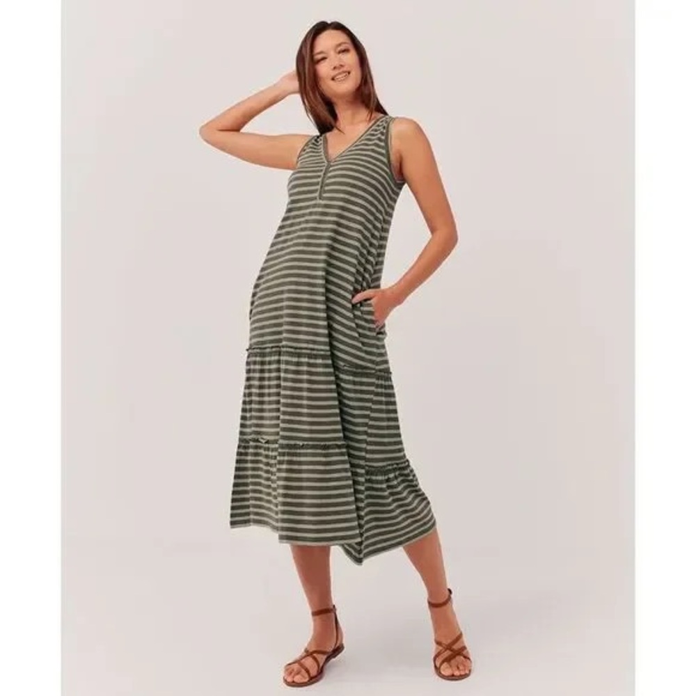 PACT APPAREL SLUB PATIO DRESS